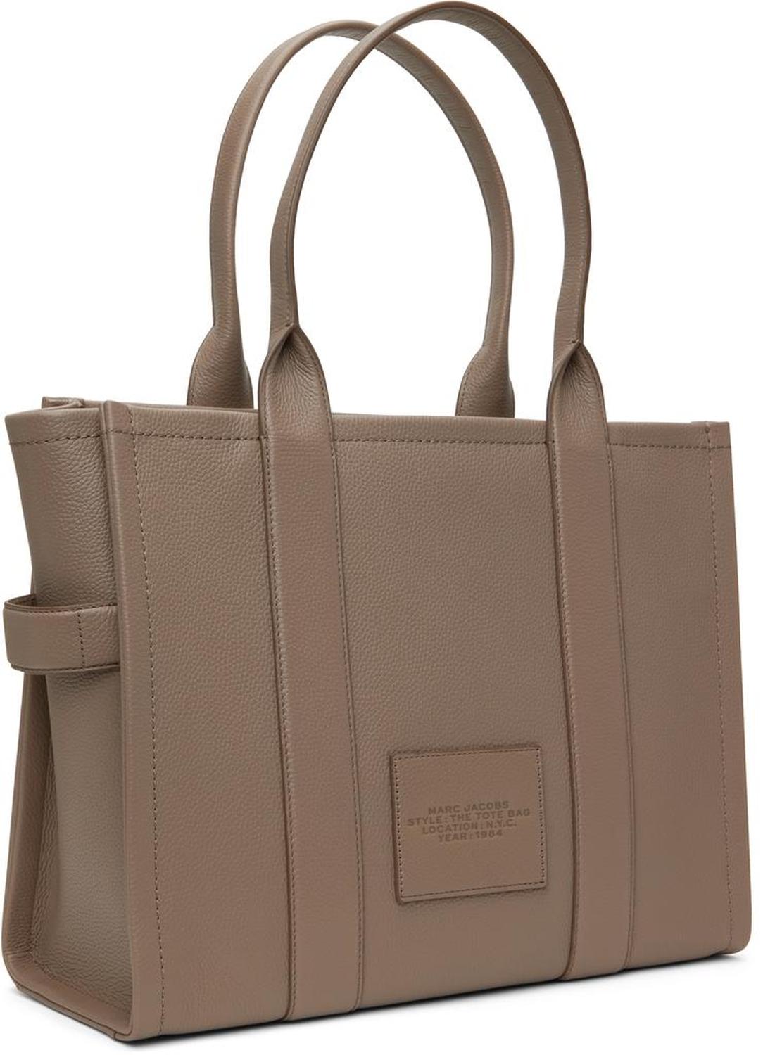 Gray 'The Leather Large' Tote