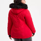 Plus Size Faux-Fur-Trim Hooded Puffer Coat, Exclusively at Macy's