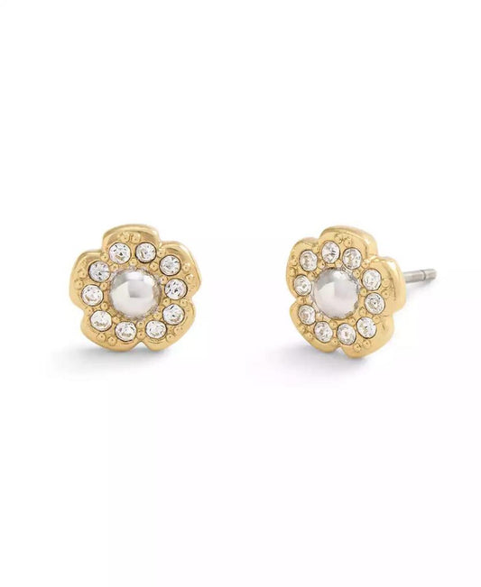 Faux Stone Signature Mini Tea Rose Stud Earrings