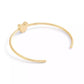 Faux Stone Butterfly Thin Cuff Bracelet