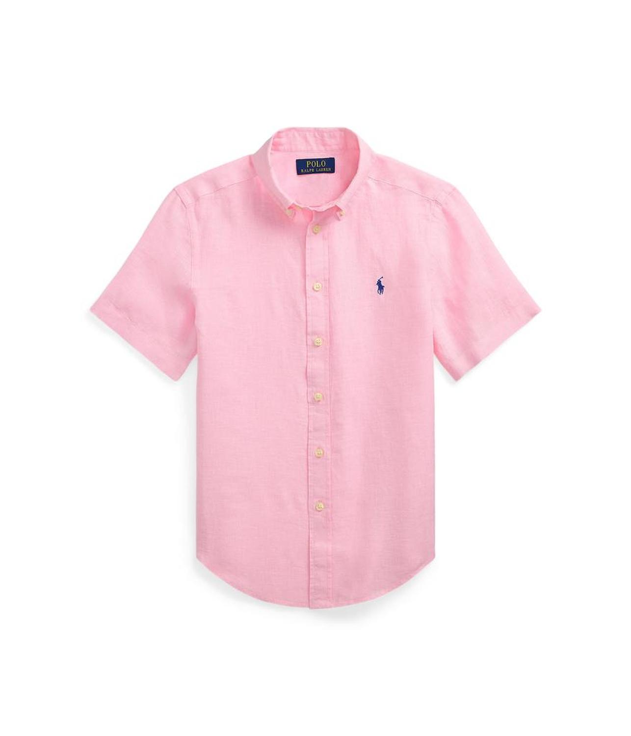 Linen Short Sleeve Shirt (Big Kid)