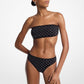 Studded Stretch Nylon Bandeau Bikini Top