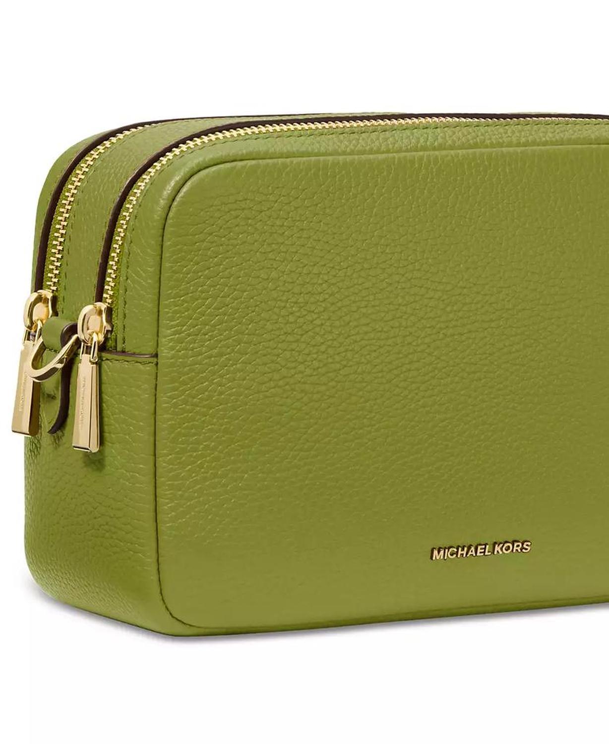 Bryant Medium Leather Double Zip Chain Camera Crossbody
