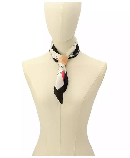 Women's Crossword Silk Bandana Scarf