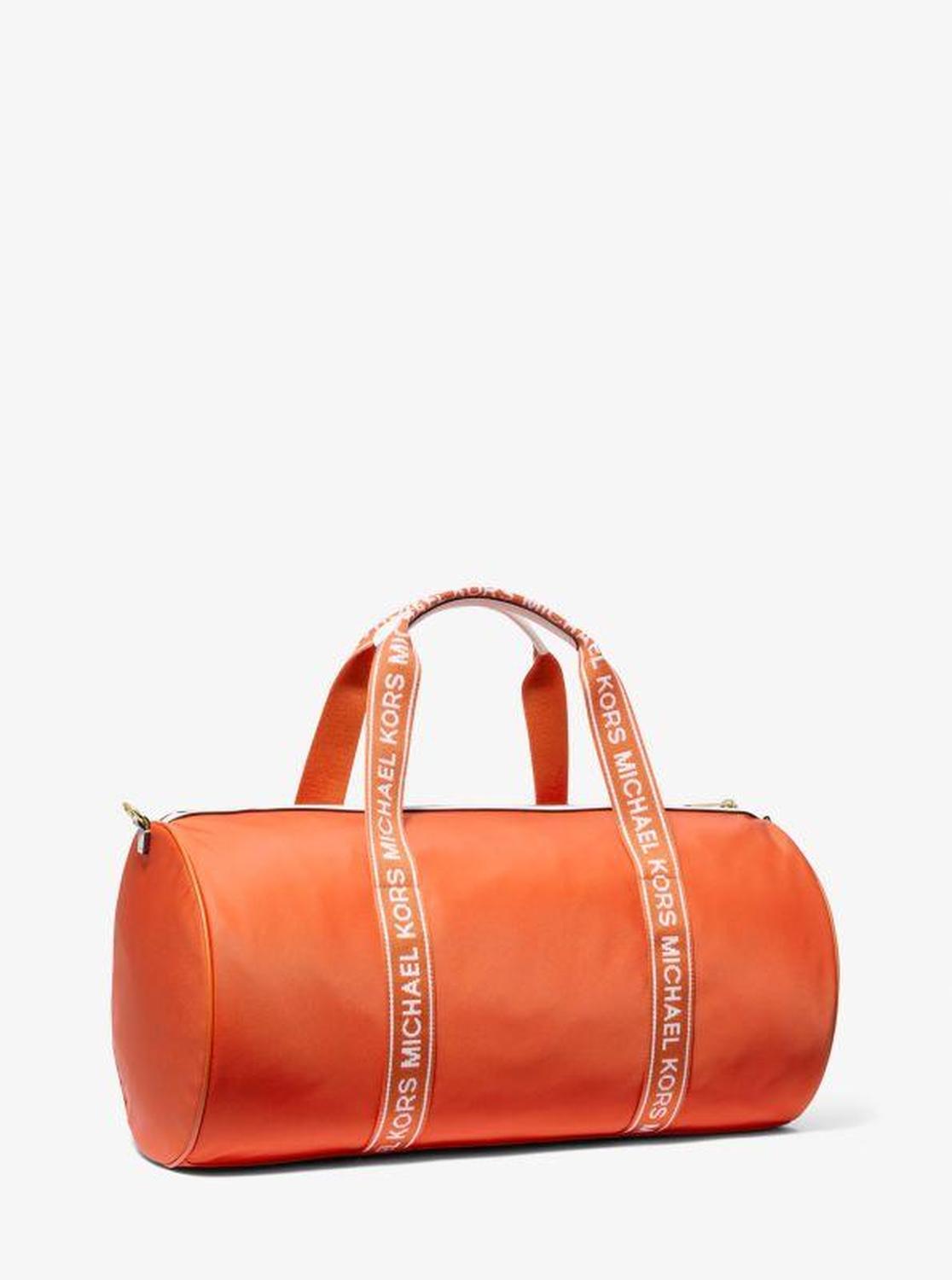 Jet Set Large Logo Tape Nylon Weekender Bag