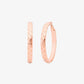 Logo Engraved Hoop Earrings
