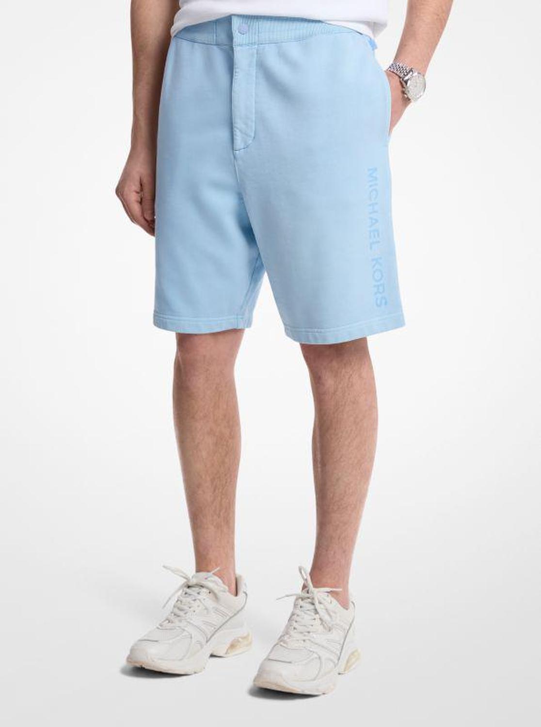 Garment-Dyed Cotton Shorts