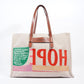 Chloe Corita Kent Tote Beige / Multicoloured Writing Canvas Large