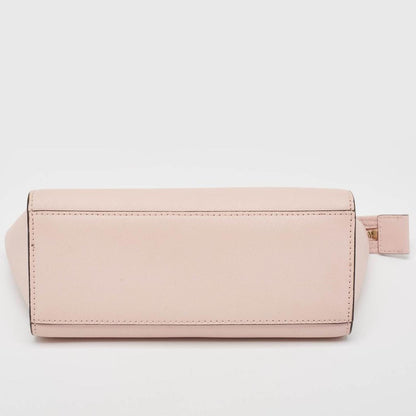 Michael Kors Pink Saffiano Leather Medium Selma Crossbody Bag