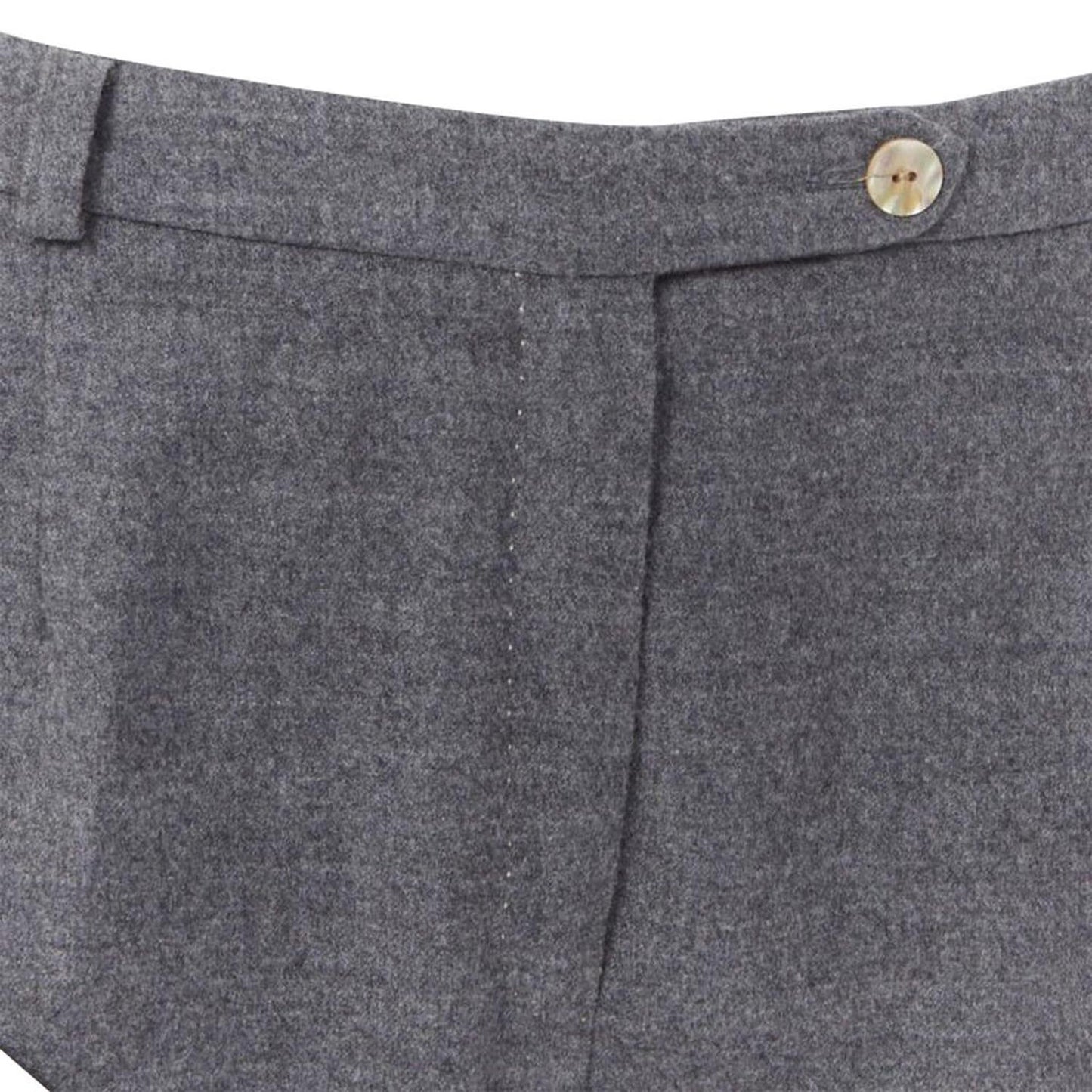 Sportmax virgin wool blend concealed pocket wide leg pants
