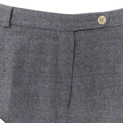 Sportmax virgin wool blend concealed pocket wide leg pants