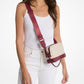 Bryant Medium Two-Tone Logo Jacquard and Leather Camera Crossbody Bag