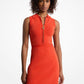 Logo Jacquard Zip-Up Dress