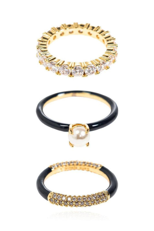 Kate Spade Hint Of Shimmer Stacking Ring Set