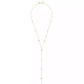 Faux Stone Signature Heritage Cultivated Pearl Charm Strand Y Necklace