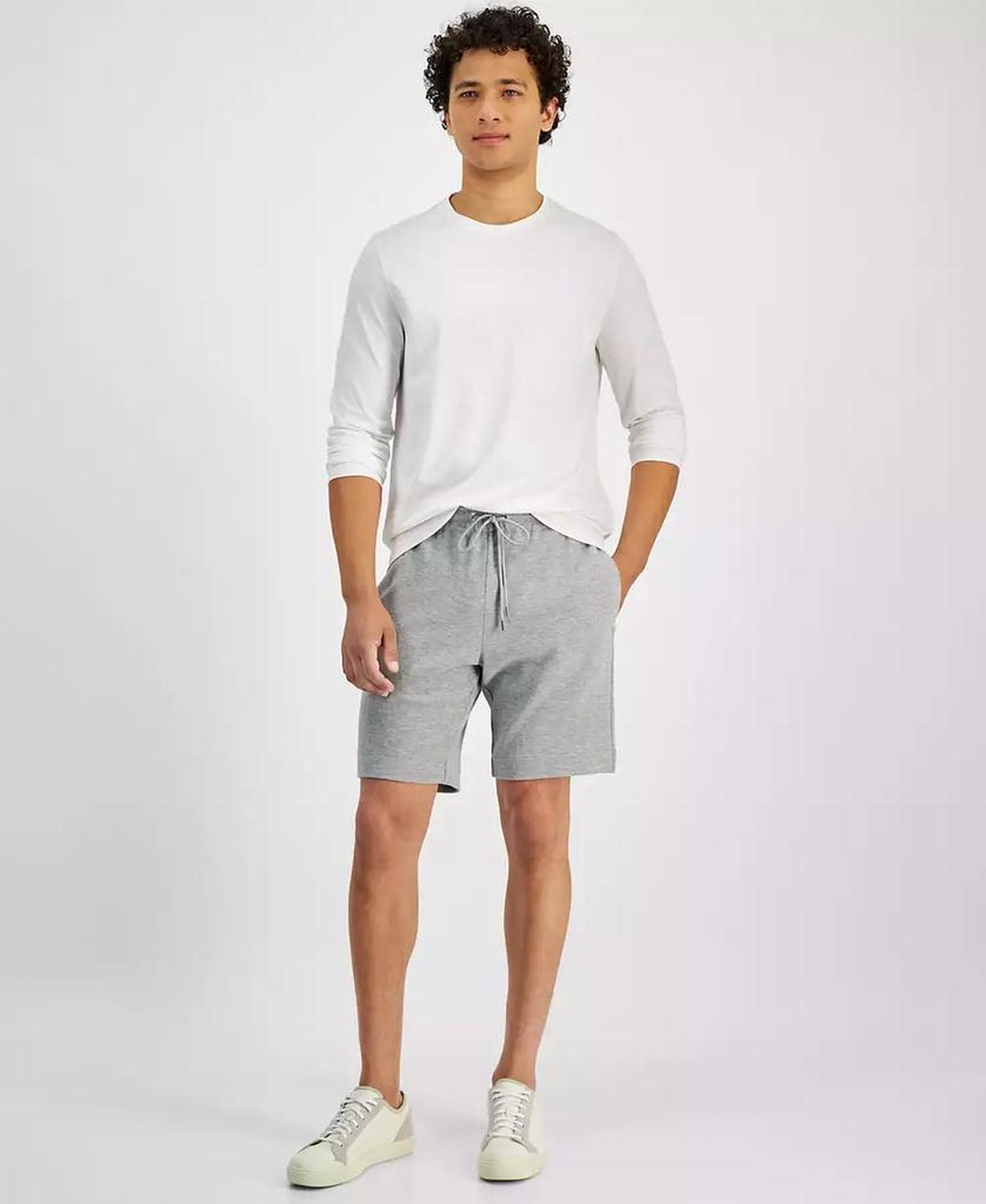 Men's Athletic-Fit Solid 9" Terry Shorts