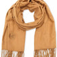 Women's Embroidered Fringe Scarf