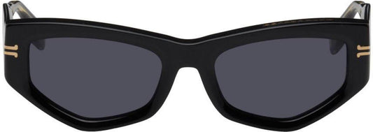 Black 'The Icon' Rectanglar Sunglasses