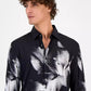 HUGO by Men's Ermo Slim-Fit Floral Check Button-Down Shirt