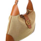 Gucci Aphrodite Large Canvas & Leather Shoulder Bag