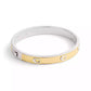 Two-Tone Signature C Bangle Bracelet