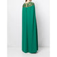 Embroidered Cape Dress