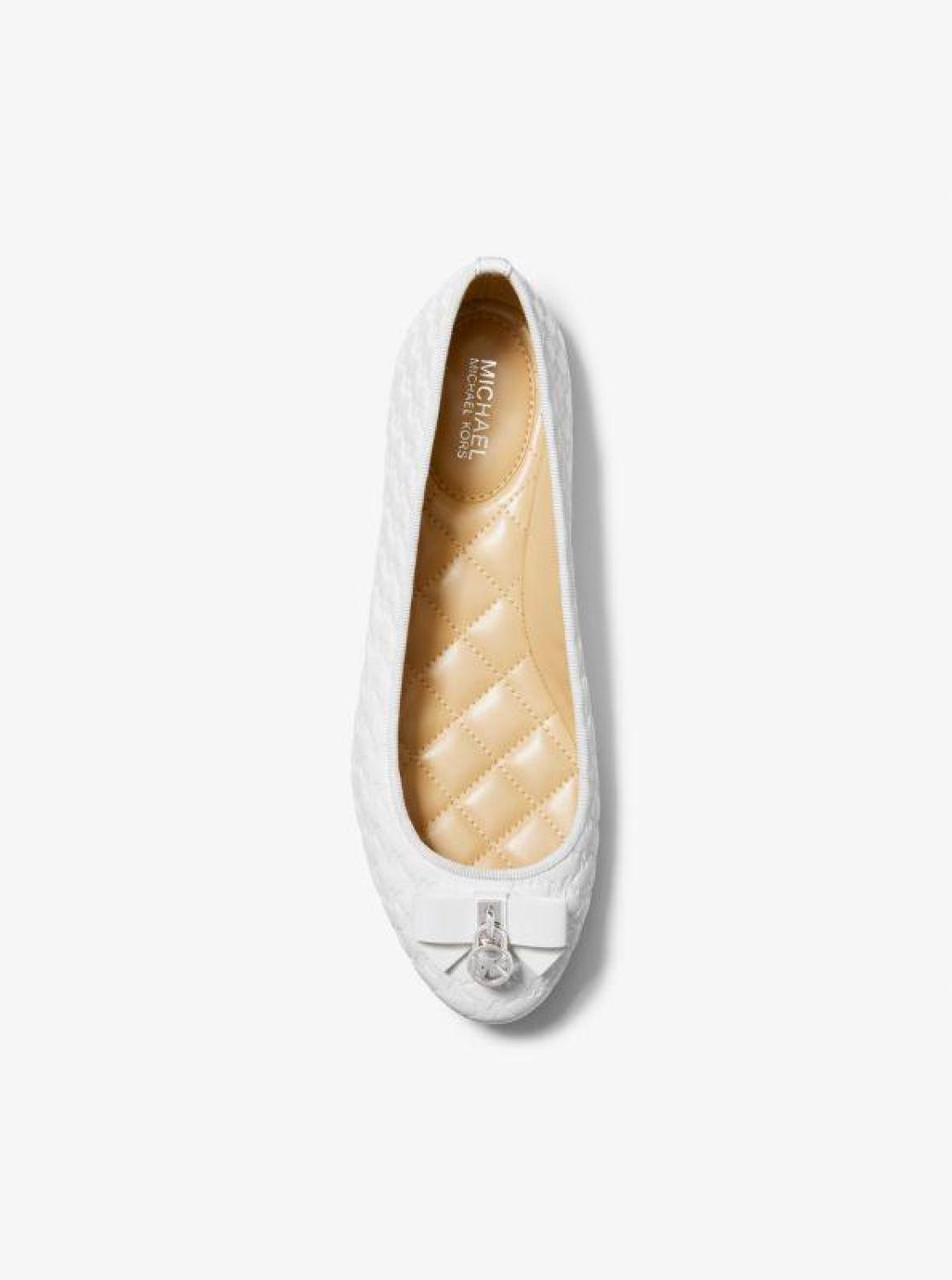 Honey Logo Embossed Ballet Flat