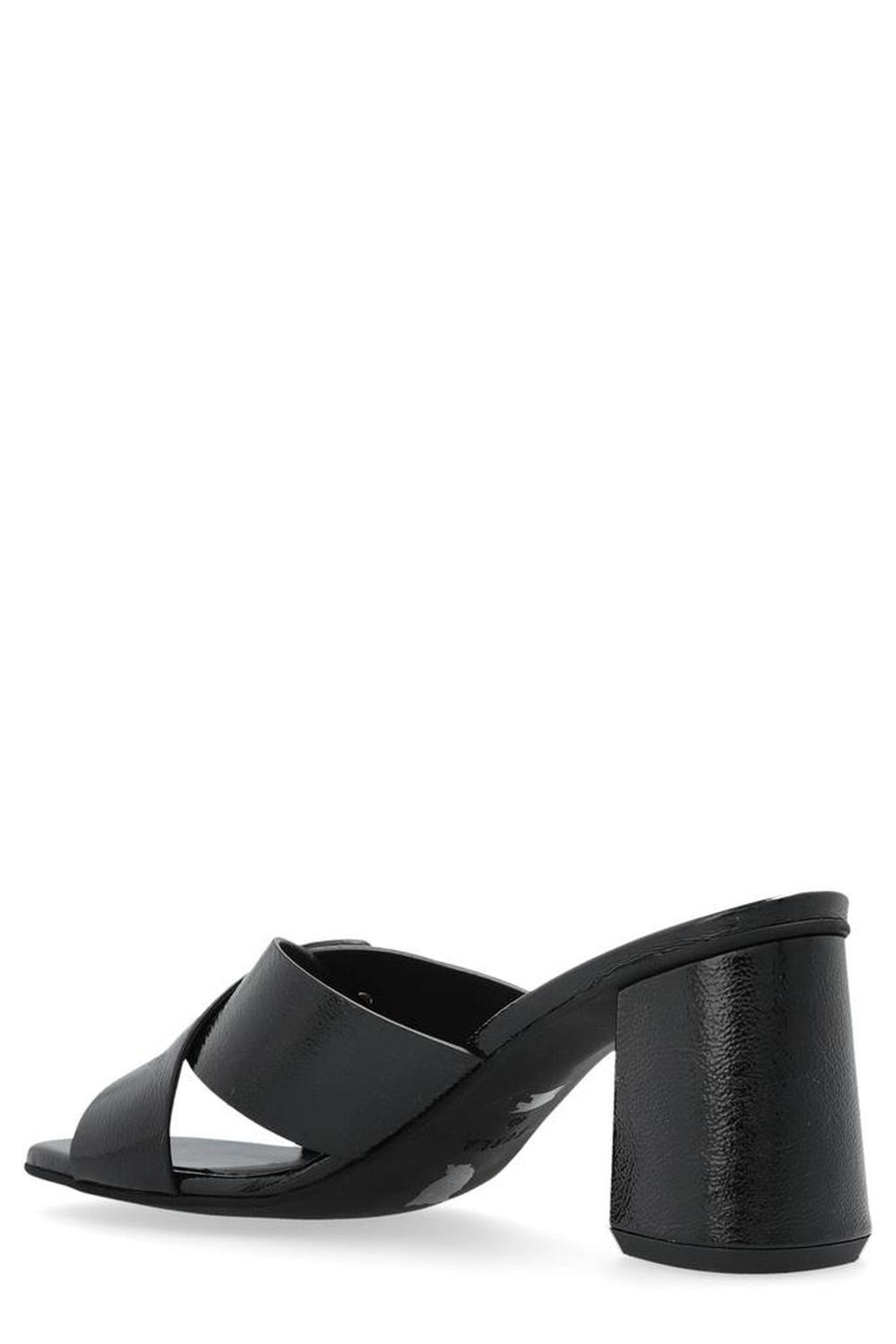 Furla Chic Buckle Detailed Heeled Mules