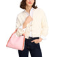 Knott Colorblocked Leather Medium Crossbody Tote