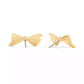 Gold Signature Mini Bow Stud Earrings