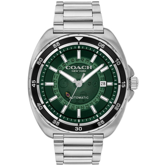 Men's Silver Charter Stainless Steel Watch 44.5mm