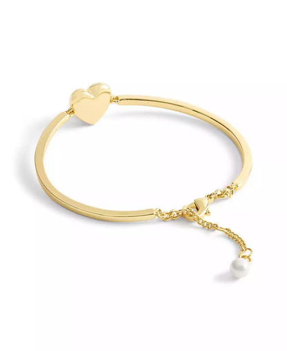 Gold Plated Heart Cuff Bracelets