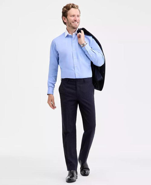 Men's Classic-Fit Wool-Blend Pinstripe Suit Separate Pants