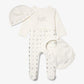3-Piece Embellished Cotton Onesie Baby Gift Set