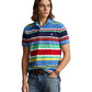 Classic Fit Striped Mesh Polo Shirt