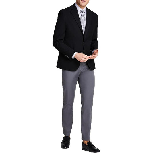 Koop Mens Stretch Polyester Two-Button Blazer