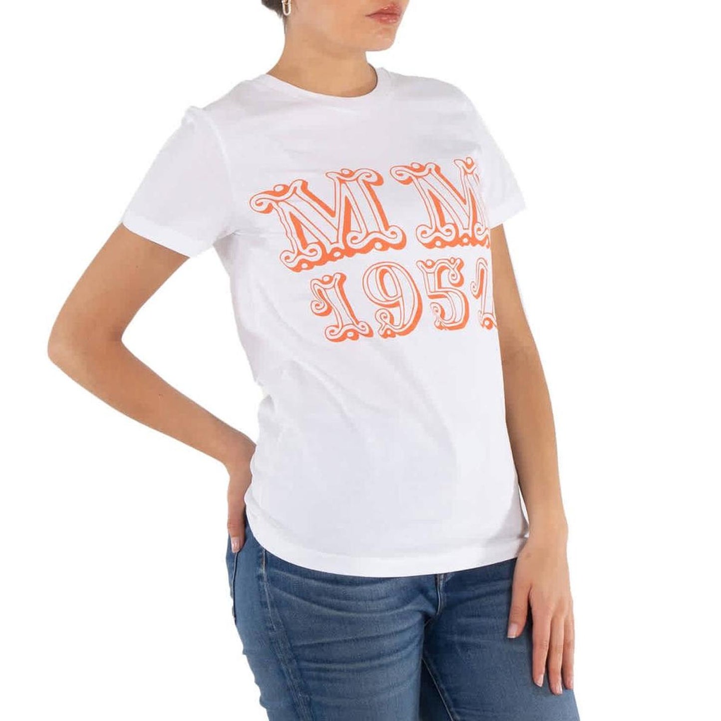 Ladies Optical White 1951 Mincio Cotton T-Shirt, Size X-Small