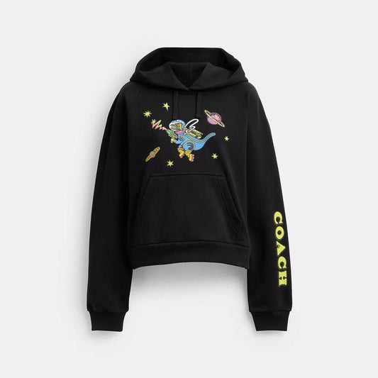 Cosmic Coach Rexy Print Raglan Hoodie