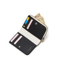 Ava Colorblocked Pebbled Leather Zip Bifold Wallet