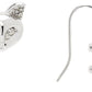 Silver 'The Cat And Mouse Crystal' Earrings