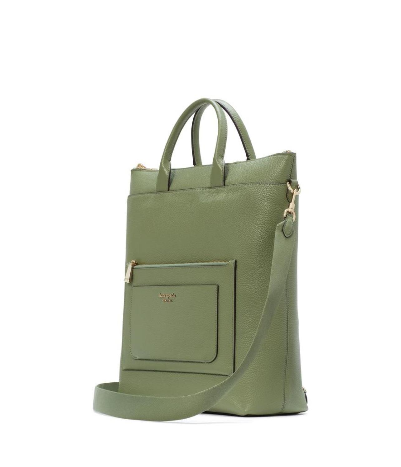 Walker Pebbled Leather Convertible Backpack