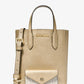 Vincent Extra-Small Metallic Crossbody Bag With Logo Card Case