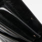 Black Quilted Glossy Leather Large Whitney Shoulder Bag