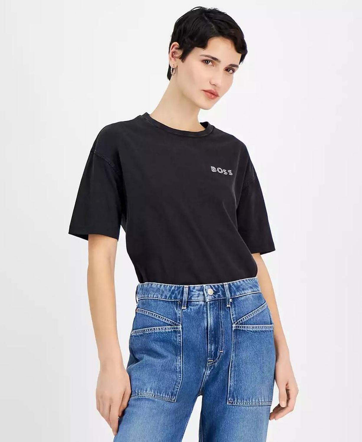 Women's Soft Stretch Denim Wide-Leg Pants