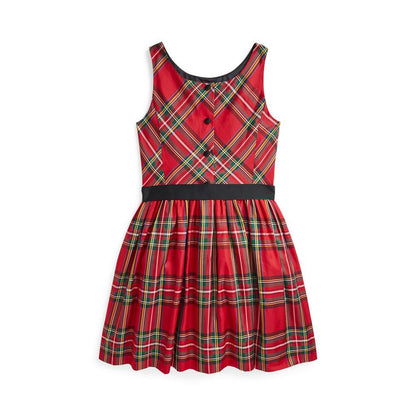 Plaid Twill Dress (Big Kid)