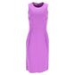 Sheath Dress in Purple Virgin Wool