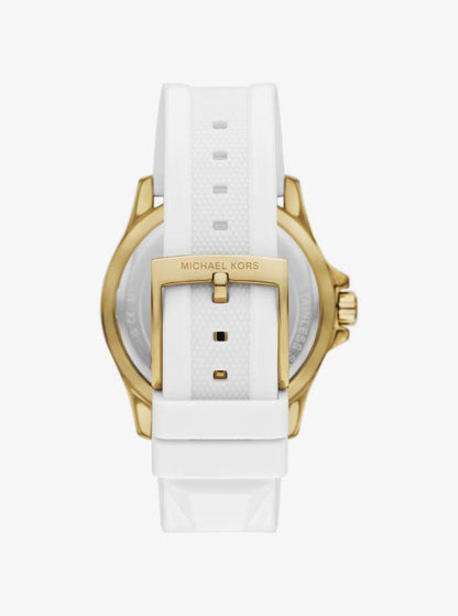 Oversized Everest Gold-Tone and Silicone Watch