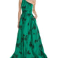 Marchesa Notte One-Shoulder Heavy Duchess Satin Gown
