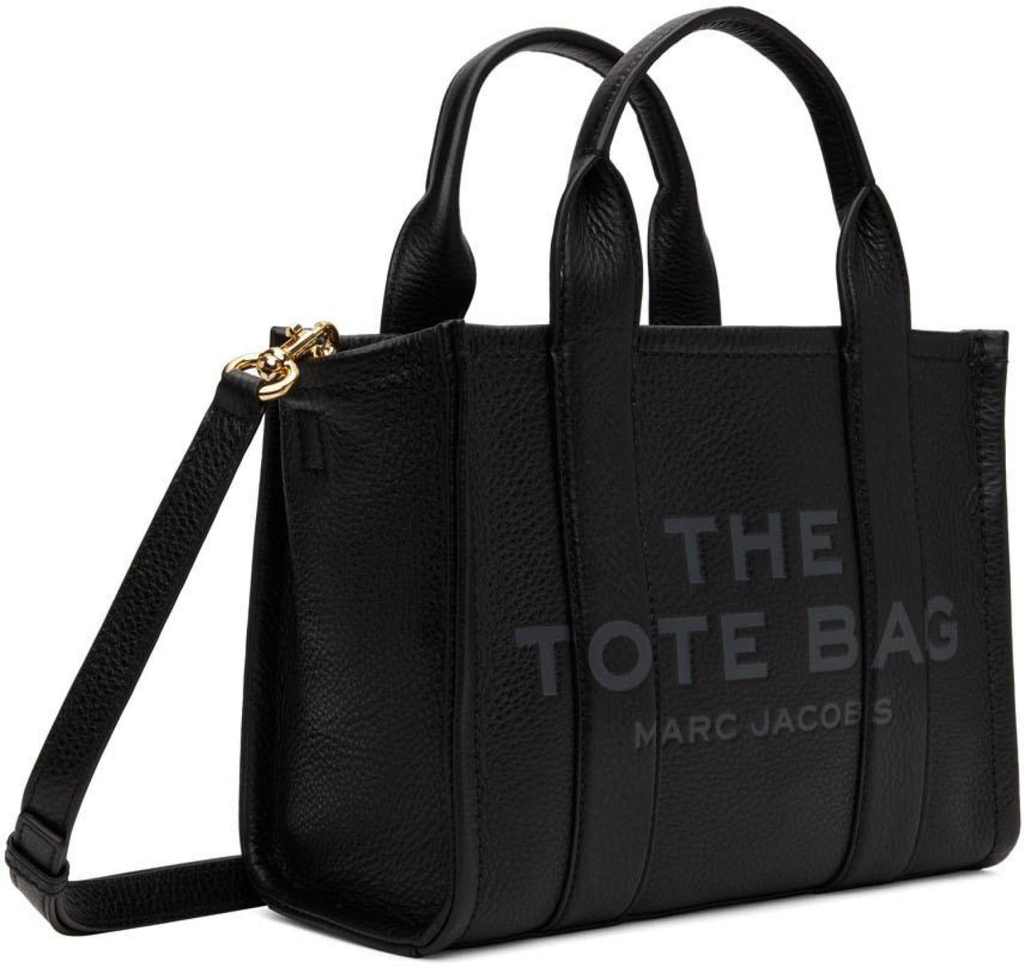 Black 'The Leather Mini Tote Bag' Tote