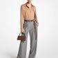 Stretch Wool Pleated Trousers